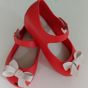 Mini Melissa Red Mary Jane Shoes Size 8T